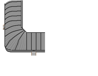 Tribune d´angle couverte